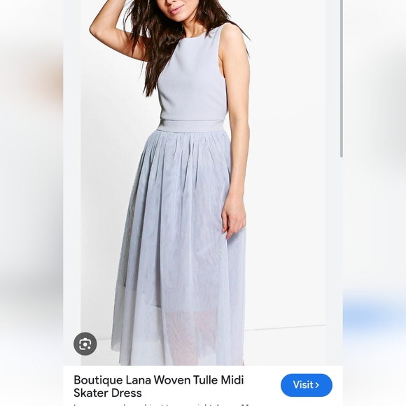 Boohoo Lana Tulle Skater Formal Dress - Picture 2 of 7